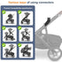 UTNVBTR V2, V3 V2, 1 Set Upper Adapter Accessories Compatible with UPPAbaby Vista, Vista and Vista Strollers Secure Fit