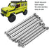 RC Tie Rod: 8PCS Metal Full Car Tie Rod for MN86 Series Model Upgrade, RC Car Parts, Silver