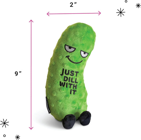 Sassy Dill Pickle Plush Toy - Just Dill with It for Food Lovers