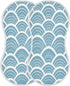 YETTASBIN Sea Waves Muslin Baby Burp Cloth, Super Soft Absorbent Cotton Burp Rag Baby Bibs Feeding Cloth for Newborn