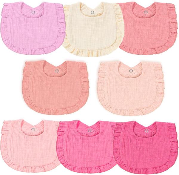 Muslin Baby Bibs Drool Bandana Bibs for Baby Girls