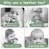 2PCS Silicone Baby Teething Toys, Cell Phone Teether with 2 Pacifier Clips, BPA Free Chew Toys for 0-12 Months