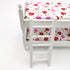 1:12 Wooden Dollhouse Miniature Loft Bed with Ladder, Kids Children's Bedroom Bunk Bed Play Toy Decor