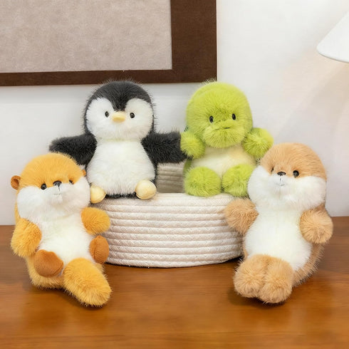 PEACH CAT Turtle Stuffed Animal Cute Plushies Small Plush Toys Gifts for Kids Green