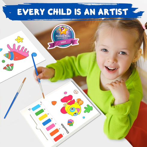 Paint with Water Coloring Books for Kids, Watercolor Painting Paper Activities for Boys & Girls Ages 3-8