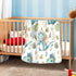 Cute Dragon Baby Blanket - Soft Warm Reversible Infant Newborn Toddler Receiving Blanket for Crib Stroller Nursery,
