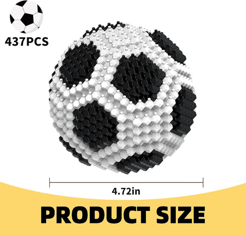 Set, 3D 14 15 16 (437 KADELE Soccer Building Block Adults challenging STEM Block Decorations, Miniature Educational