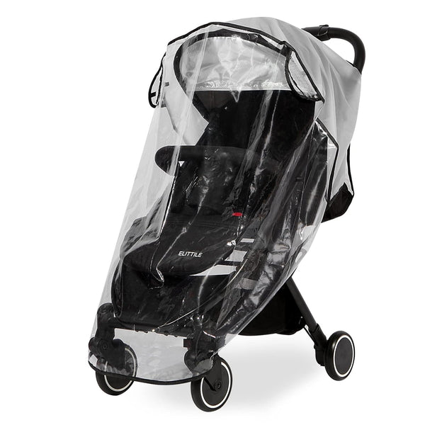 Clear Stroller Rain Cover, Universal Travel Weather Shield for Baby Stroller, Waterproof and Windproof