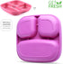 GET FRESH Bamboo Kids Divided Plates Set, 2-Pack, 3 Compartment Bamboo Dinnerware for Kids Meals