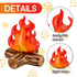 Sumind 4 Pieces Inflatable Campfire Props | 12 Inch Fake Camping Party Decoration for Indoor and Outdoor Games