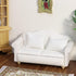 Set, Dollhouse Couch Miniature Furniture Sofa with Pillows for Living Room Desktop Decoration Fabric Sofa Mini Home