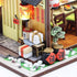 DIY Miniature Dollhouse Kit - Tiny House with Furniture, 1:24 Scale Japanese Style Shop
