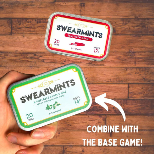 Swearmints Spicy NSFW Edition - Portable Adult Party Game That Fits in Your Pocket - Unique Gift Idea