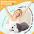 MorisMos 4Lbs Weighted Stuffed Animal - Large Microwavable Plush Dog Throw Pillow, 24inch Heatable Unscented