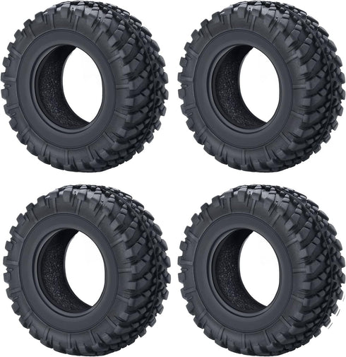RC Rubber Micro Tires 38mm with Foam Insert, 4pcs for 1/18 Kyosho Mini Z 4x4 Jimny