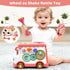 DELUTIQUE 1 12-18 1-3, 1st Baby Bus Toy for Year Old Girl Gifts, Montessori Musical Bus Toy for Baby Months, Baby Piano