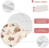 decor gift 4 Pack 22x11in Cotton Muslin Burp Cloth Easy Care Cute Cartoon Lakeshore Bison Brown Feeding Cloth