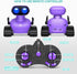 Rechargeable Emo Robot Toy, Remote Control Robot with Auto-Demonstration, Smart Robot Gift for Kids Age 3+ Purple