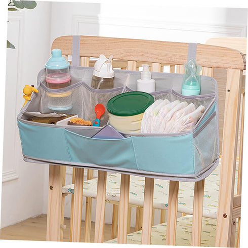 TOYANDONA Hanging Diaper Organizer for Cribs Durable Storage for Changing Table Lightweight Nursery Organizer Shower