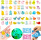 50 Pcs Mystery Bag Easter Day Gifts for Kids: Mini Resin Animals