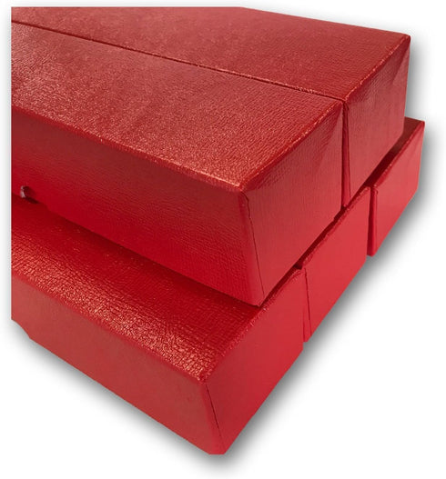 Guardhouse 9" Single Row Storage Box for 2" Paper and Plastic Coin Holders, 5 Pack, Red