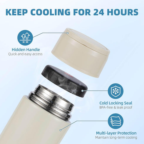 SINSUFUR 24 Pack Portable Breast Milk Cooler, Stainless Steel Breastmilk Storage Keeps Breastmilk Cold for up to Hours