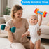 JoySpark Toys 3-6-12 Set 6 Baby Toys Months Sensory Toy for Babies Workout Dumbbell Weights Toy