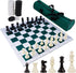 Juegoal 20" Portable Chess & Checkers Set, 2 in 1 Travel Board