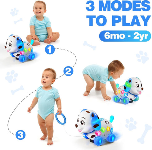 6-12-18 1 1 6 7 8 9 10 HumorPlay Musical Puppy Baby Toy Month, Crawling & Walking Toys for Year Old Boy Girl Gifts