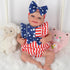 BABESIDE 2 Pcs Reborn Baby Doll Clothes Set, 17-22 Inch Baby Doll Clothing Accessories with Headband