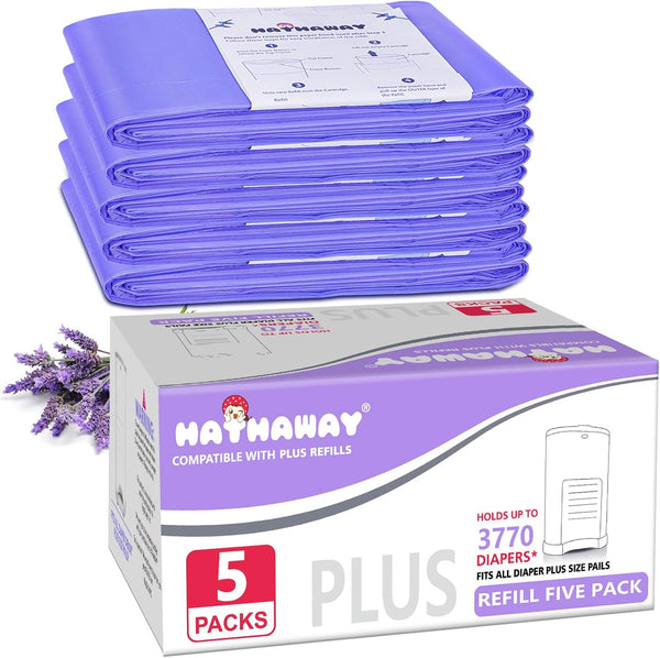 RUZAKO Diaper Pail Refill Bags Compatible With Dekor Plus Diaper Pail, Extra 30%