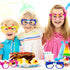 Hooqict 9 Pcs DIY Building Blocks Glasses, Party Supplies for Kids Adults Birthday Party Favors