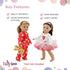 18" 6-Piece Set 18 Inch Emily Rose Doll Valentine Holiday Bundle - Red Hearts Tutu & Pajama with Teddy Bear - Gift