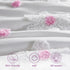 Set 4-Piece Set Set Set, Set, Toddler Bedding for Girls Purple Boho Tufted Daisy Flowers Toddler Bed Comforter