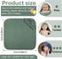 VitalCozy 6 (32 32 Inch,Green,Blue) Pcs Baby Muslin Hooded Bath Towels and Washcloths Muslin Cotton Hooded Baby Towels