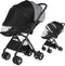 Bemece 2-in-1 Durable Baby Mosquito Net with UPF50+ Sunshade for Stroller, Universal