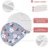 decor gift 4 Pack 22x11in Cotton Burp Cloths Breathable Naughty Ocean Strawberry Lilac Burp Rags for Gender Neutral