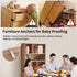 Furniture Anchors Anti-Tip Baby Proofing: Safety Straps Kit for Dresser, Secure 400 lbs Bookcase to Wall, 4 Pack