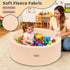 35.4" HARBOLLE Soft Fleece Ball Pit & Playpen for Toddlers & Babies, Indoor/Outdoor Kids Foam Play Center, for Boys