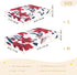 CZXW 52" 28" Hawaiian Floral Red White Crib Sheets Fitted x Natural Cotton Soft & Breathable for Baby Crib Mattress