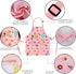 Kids Aprons for Girls, Toddler Aprons with Pockets for Cooking, Baking, Crafting, Adjustable for Art and Gardening