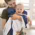 47"x47"(Blue) lulumoon Muslin Baby Blanket for Boys: Soft Cotton Toddler Blanket for Daycare - Reversible Lightweight