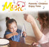 LOOIKOOS Toddler Musical Instruments, Natural Wooden Percussion Toy Set for Kids with Storage Bag