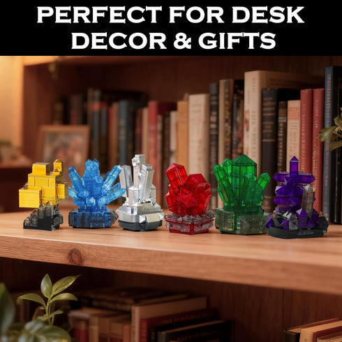 564 Gemstone Building Blocks Kit for Women, PCS Crystal Mineral Display Collection - Creative Arts & Crafts Hobby