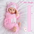 17-inch Aori Baby Dolls Realistic, Lifelike Soft Body Baby Girl That Look Real with Feeding Kit Included, Ideal Gift