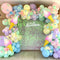 BSMLSPHW Pastel Balloon Garland Arch Kit 145pcs Macaron Rainbow Ballon with Long Foil