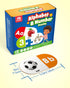 36pcs 3 4 5 Coogam Learning Alphabet Matching Game, Self-Correcting Sight Words Letter Number Cards, Fine Motor