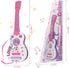 M SANMERSEN Kids Electric Guitar 4 Strings Musical Toy with Flash Light, Educational Gift for Boys Girls Children