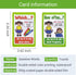 Rechardy Question Words Flashcards, English Sentences Grammar Learning Pocket Cards for Kindergarten