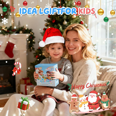 HEWEIMEI 3-12 Video Walkie Talkies for Kids, Rechargeable Kids Walkie Talkies with Screen Display & Voice Changer